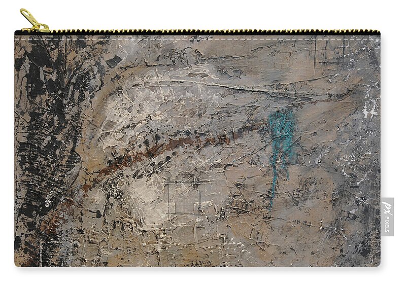 Abstract Zip Pouch featuring the painting New Beginnings by Jim Benest