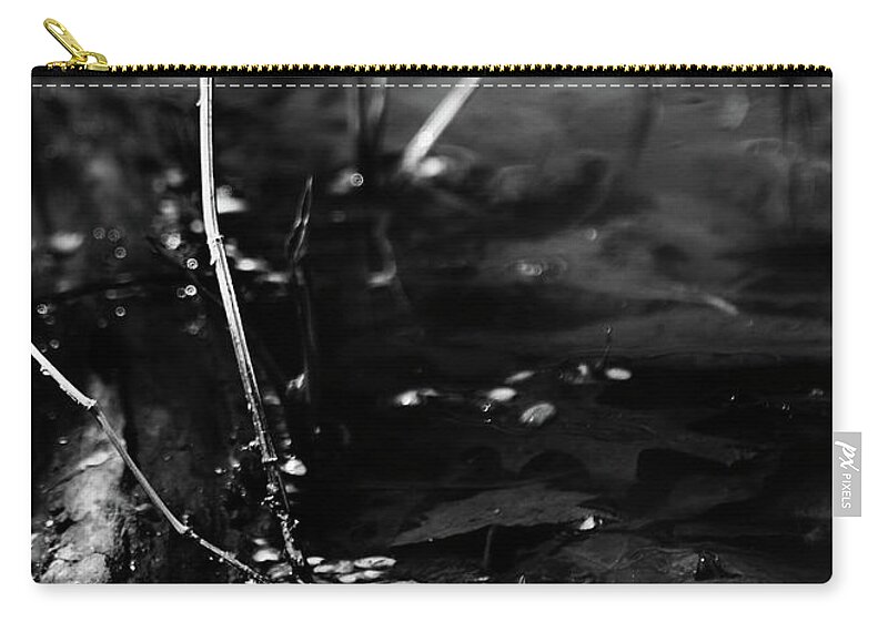 Swamp Zip Pouch featuring the photograph New-Glimmering by Rebecca Sherman