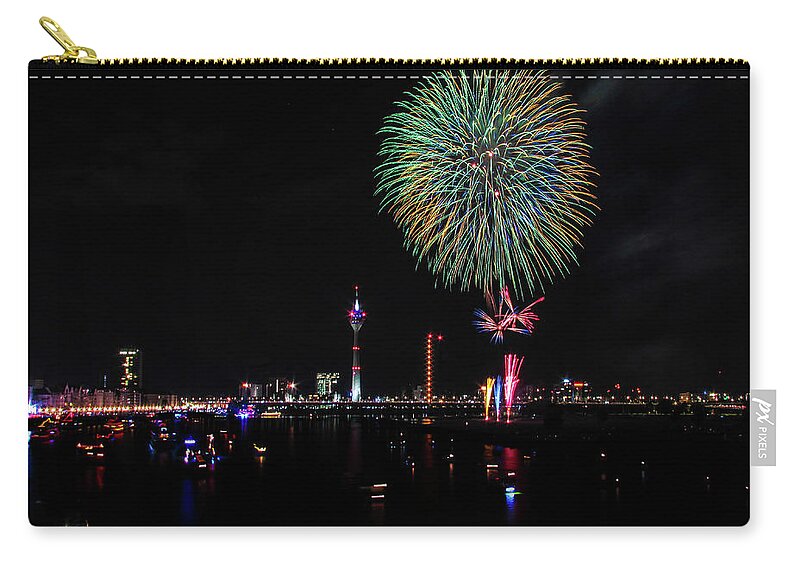 Dusseldorf Zip Pouch featuring the photograph New Years by Cesar Vieira