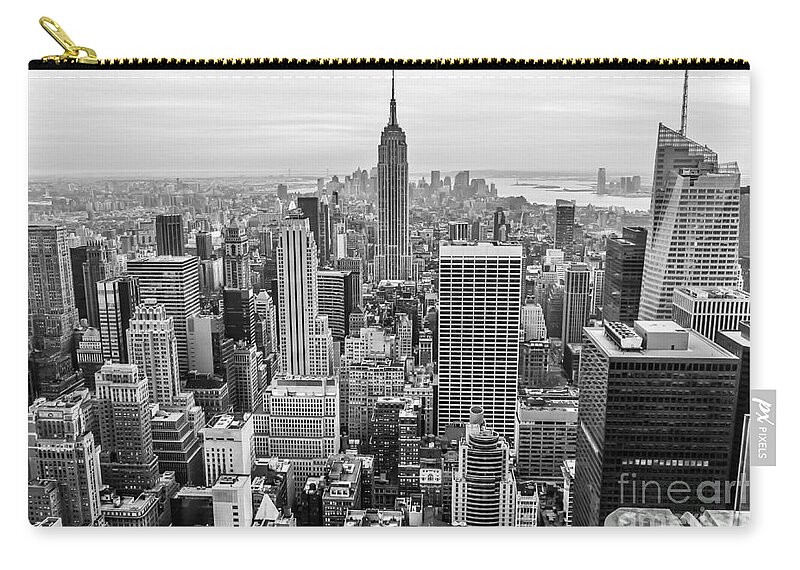 New York Zip Pouch featuring the photograph New York City by Anthony Sacco