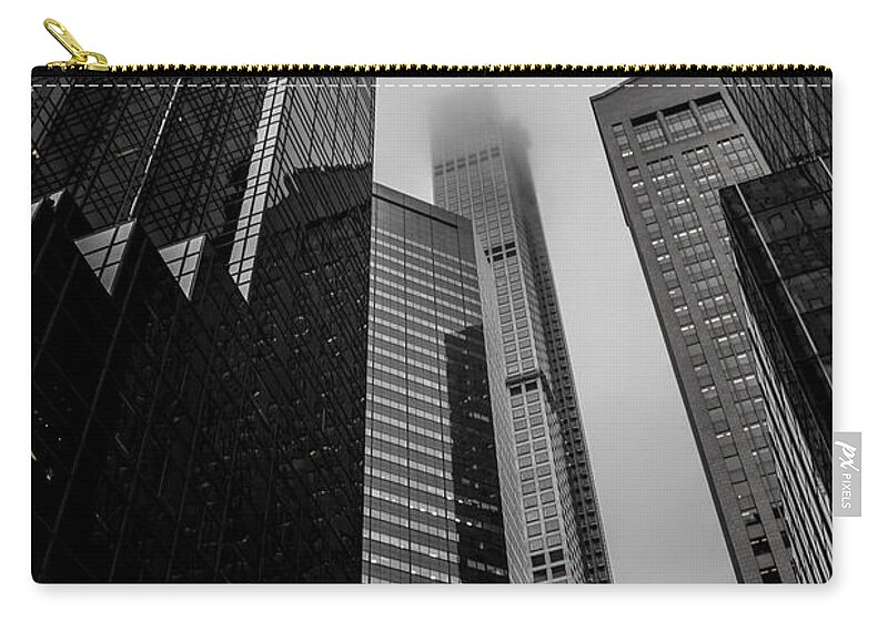 New York Zip Pouch featuring the photograph New York Highrise by Martin Newman
