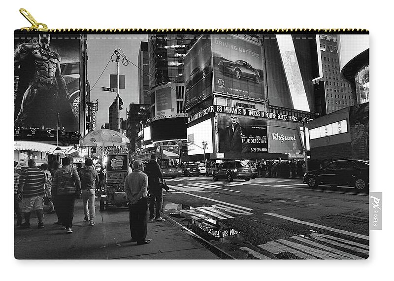 New York Zip Pouch featuring the photograph New York, New York 1 by Ron Cline