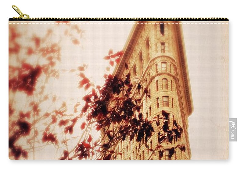 Flatiron Building Zip Pouch featuring the photograph New York Nostalgia by Jessica Jenney
