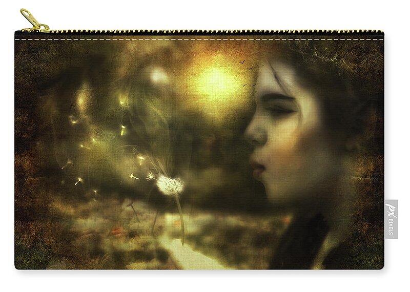  Zip Pouch featuring the photograph Niamh's Wishes by Cybele Moon
