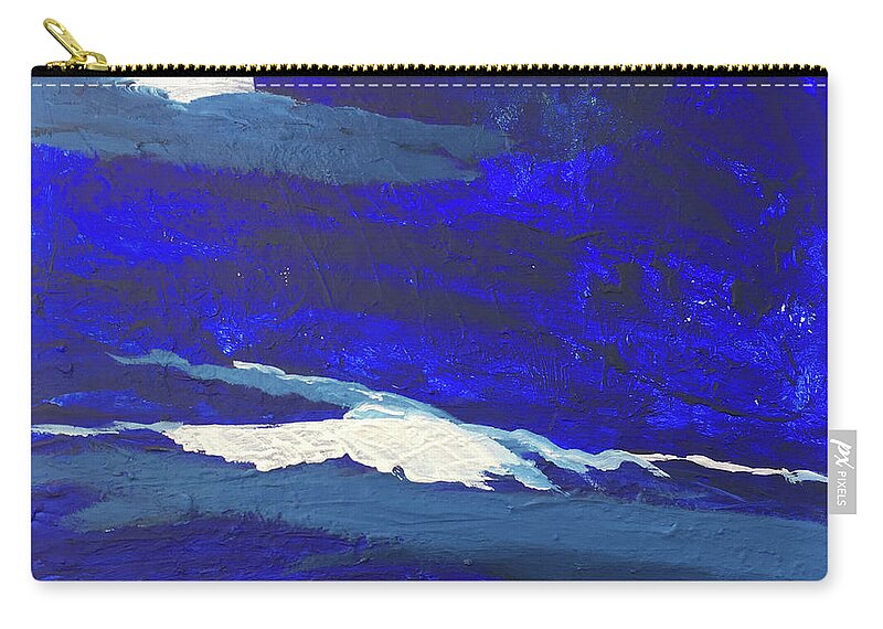Paintings Zip Pouch featuring the painting Night Beauty by Karen Nicholson