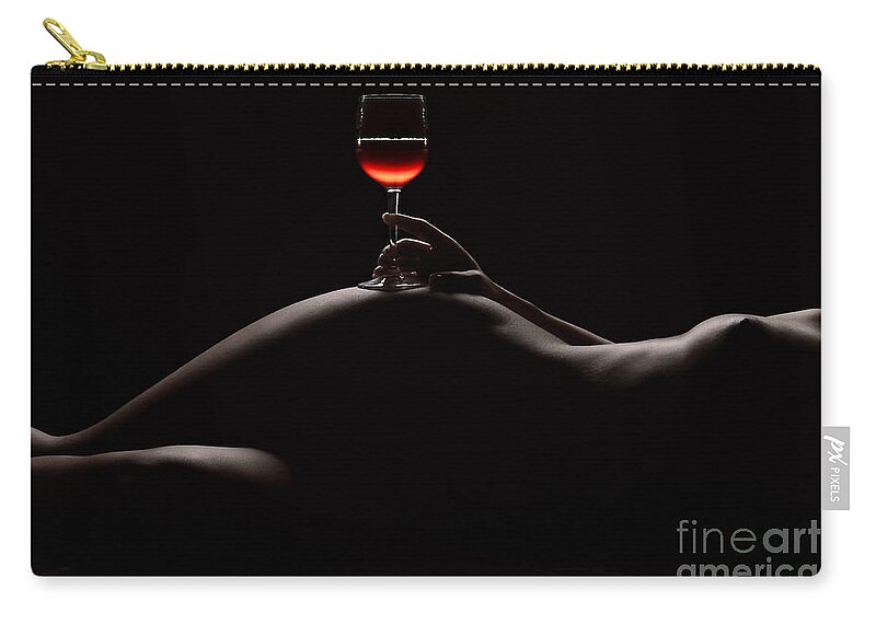 Nude Zip Pouch featuring the photograph Night by David Naman
