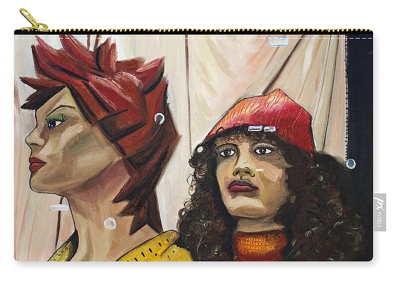 People Carry-all Pouch featuring the painting Nina and Star by Patricia Arroyo