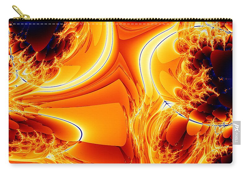 Art Zip Pouch featuring the digital art No Absolutes in Human Suffering by Jeff Iverson