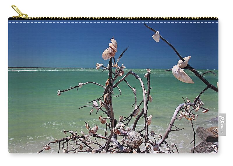 Sea Shells Zip Pouch featuring the photograph No One Like Me by Michiale Schneider