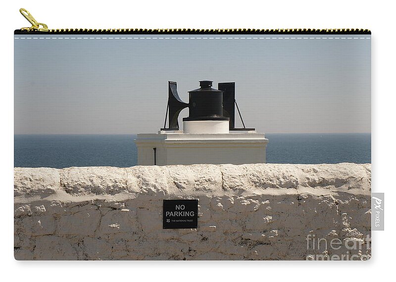 Foghorn Zip Pouch featuring the photograph No Parking. by Elena Perelman