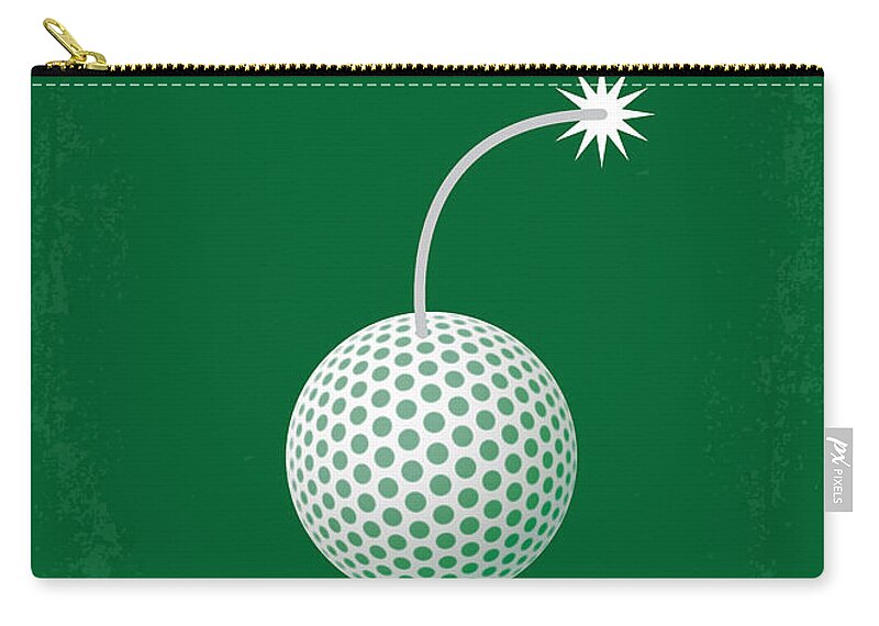 Caddyshack Carry-all Pouch featuring the digital art No013 My Caddy Shack minimal movie poster by Chungkong Art