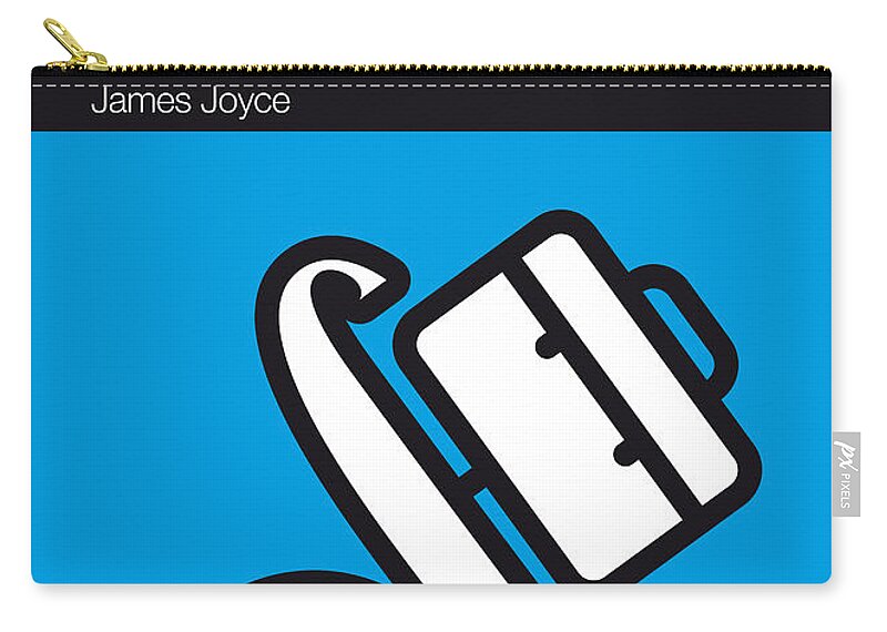James Zip Pouch featuring the digital art No021-MY-Ulysses-Book-Icon-poster by Chungkong Art