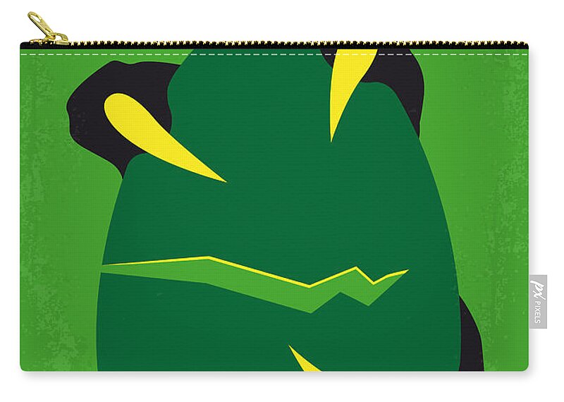 Jurassic Park Zip Pouch featuring the digital art No047 My Jurassic Park minimal movie poster by Chungkong Art