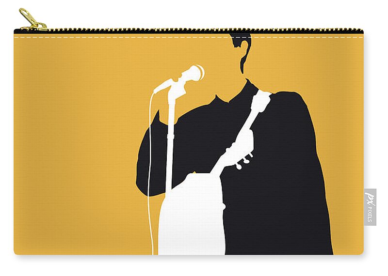 Talking Zip Pouch featuring the digital art No064 MY TALKING HEADS Minimal Music poster by Chungkong Art