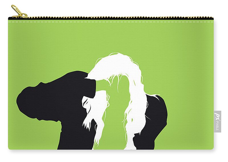 Black Carry-all Pouch featuring the digital art No086 MY The Black Eyed Peas Minimal Music poster by Chungkong Art