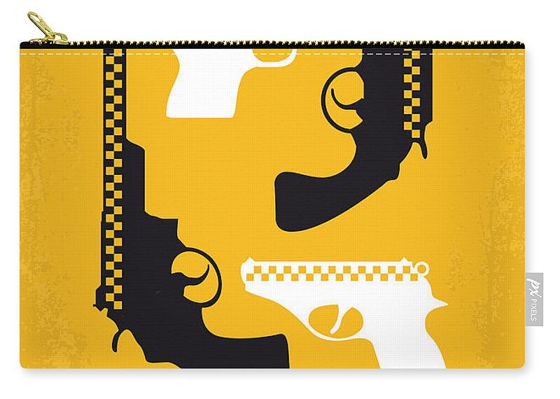 Taxi Driver Zip Pouch featuring the digital art No087 My Taxi Driver minimal movie poster by Chungkong Art