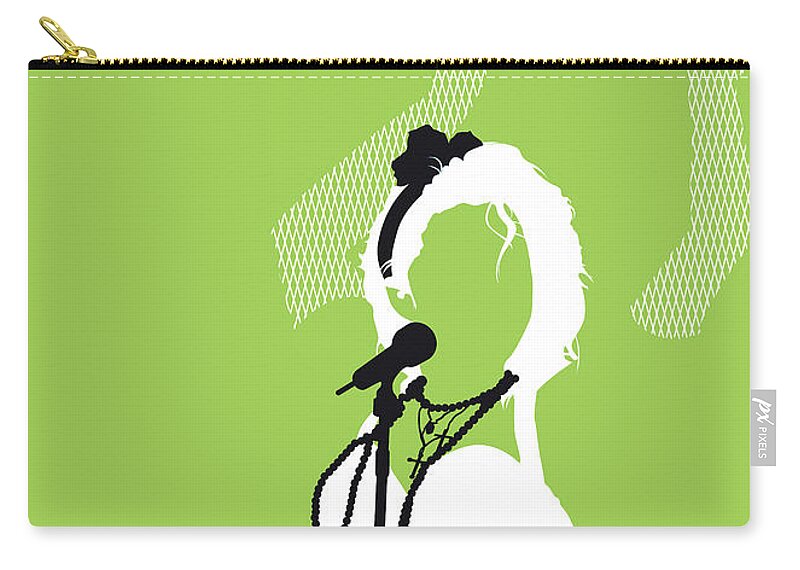 Madonna Carry-all Pouch featuring the digital art No116 MY MADONA Minimal Music poster by Chungkong Art