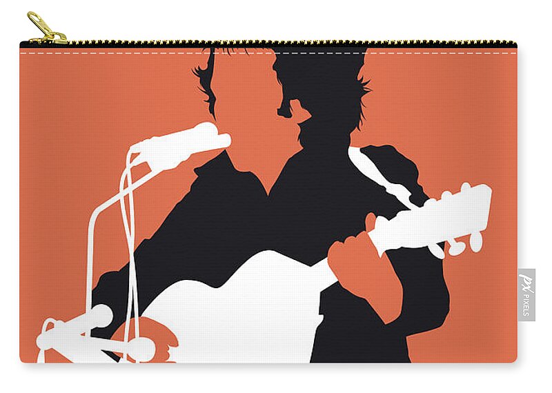 Don Carry-all Pouch featuring the digital art No143 MY DON MCLEAN Minimal Music poster by Chungkong Art