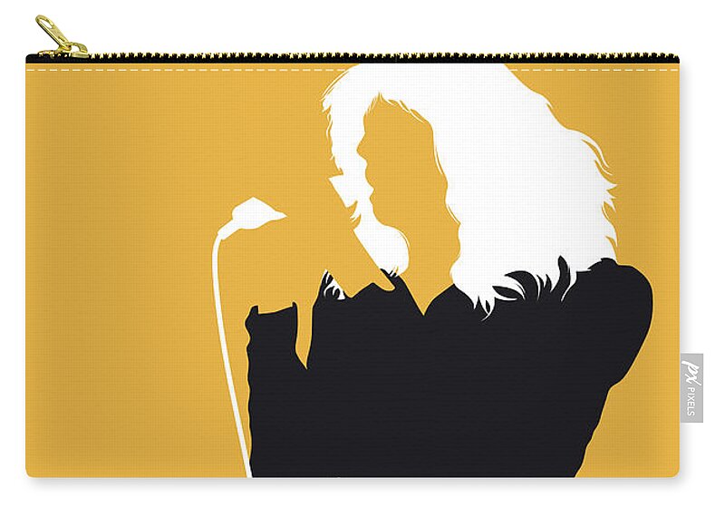 Arly Carry-all Pouch featuring the digital art No144 MY CARLY SIMON Minimal Music poster by Chungkong Art