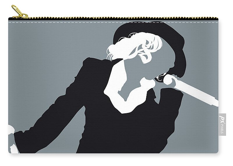 Christina Carry-all Pouch featuring the digital art No147 MY Christina Aguilera Minimal Music poster by Chungkong Art