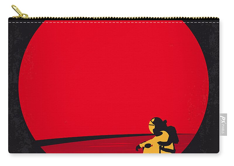 The Martian Zip Pouch featuring the digital art No620 My The Martian minimal movie poster by Chungkong Art