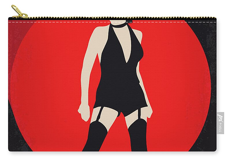 Cabaret Zip Pouch featuring the digital art No742 My Cabaret minimal movie poster by Chungkong Art