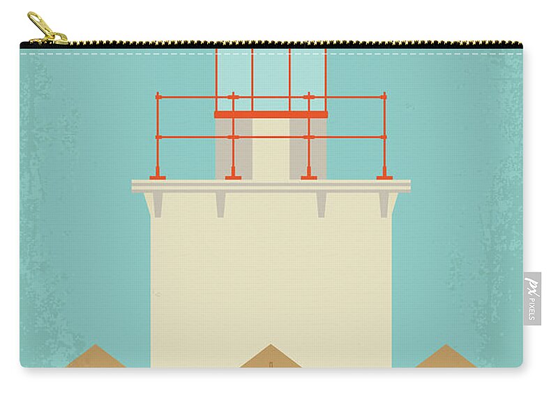 Moonrise Kingdom Zip Pouch featuring the digital art No760 My Moonrise Kingdom minimal movie poster by Chungkong Art