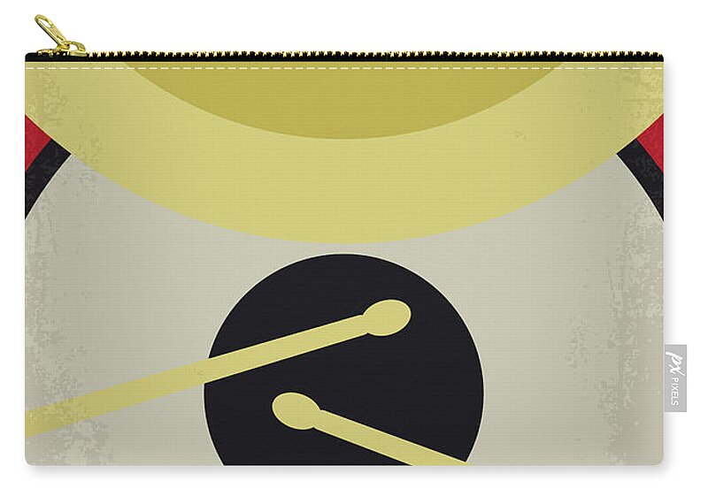 Whiplash Zip Pouch featuring the digital art No761 My Whiplash minimal movie poster by Chungkong Art