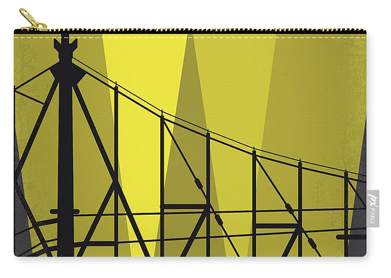 Queens Boulevard Zip Pouch featuring the digital art No776 My Queens Boulevard minimal movie poster by Chungkong Art