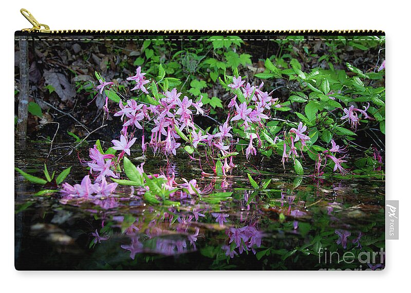  Zip Pouch featuring the photograph Norris Lake Floral 2 by Douglas Stucky