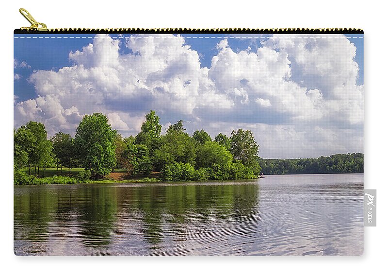 Lake Zip Pouch featuring the photograph North Carolina Lake by David Palmer