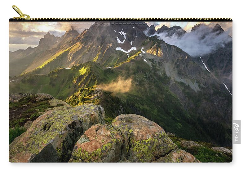 Outdoor Zip Pouch featuring the photograph North Cascades National Park by Serge Skiba