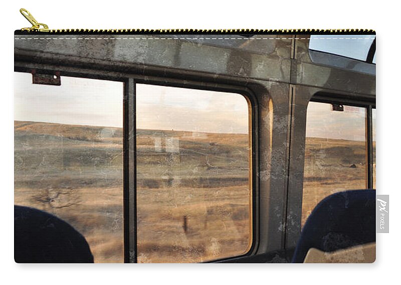 North Dakota Zip Pouch featuring the photograph North Dakota Great Plains Observation Deck by Kyle Hanson