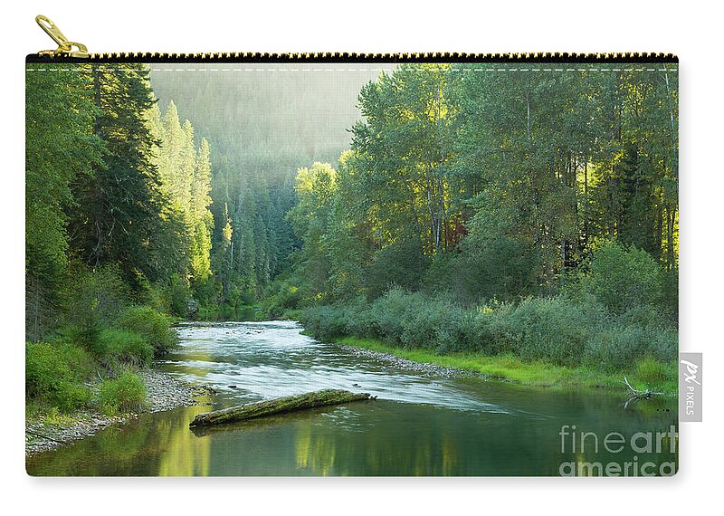  Zip Pouch featuring the photograph North Fork Atmosphere by Idaho Scenic Images Linda Lantzy