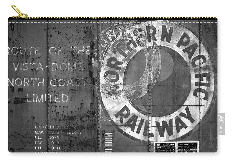Northern Pacific Railway Zip Pouch featuring the photograph Northern Pacific Railway Past by Todd Klassy