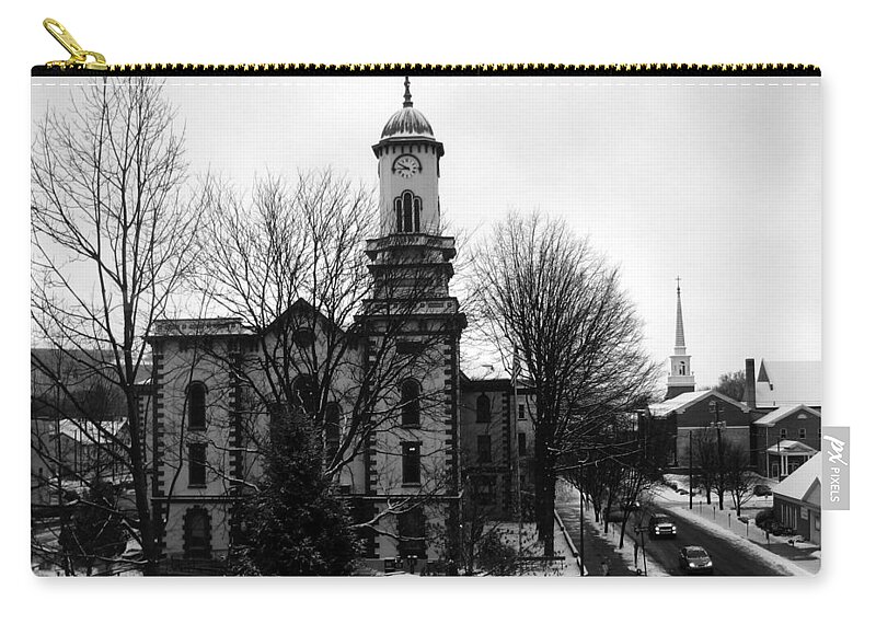 Court House Zip Pouch featuring the photograph Northumberland County Courthouse Sunbury Pennsylvania by George Jones