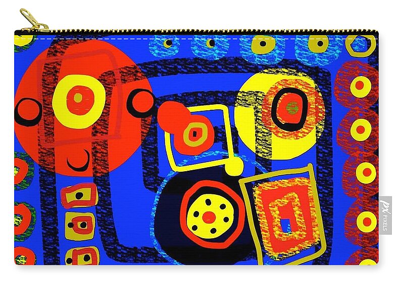 Luciano Pavarotti Carry-all Pouch featuring the digital art Notes to Music in Memoriam to Luciano Pavarotti by Susan Fielder