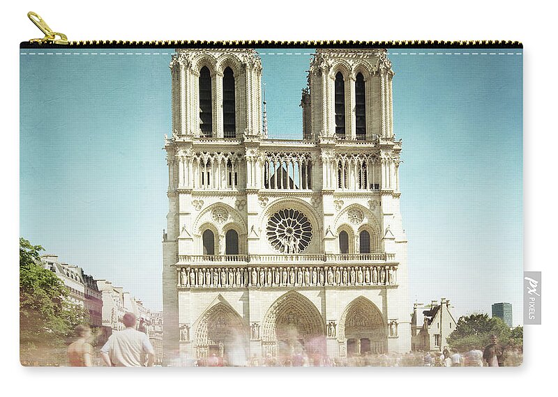 1x1 Carry-all Pouch featuring the photograph Notre Dame by Hannes Cmarits