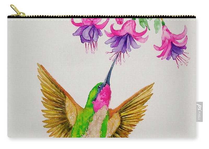 Nourishment Zip Pouch featuring the painting Nourishment by Katherine Young-Beck