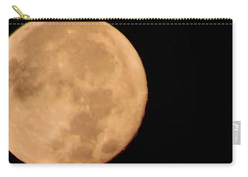 November Full Moon Zip Pouch featuring the photograph November Full Moon by Warren Thompson