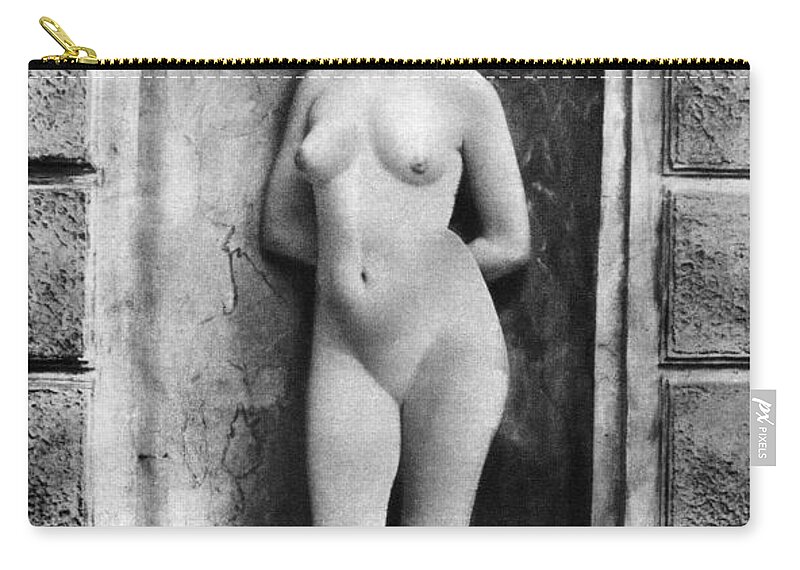  Zip Pouch featuring the painting NUDE POSING, c1885 by Granger