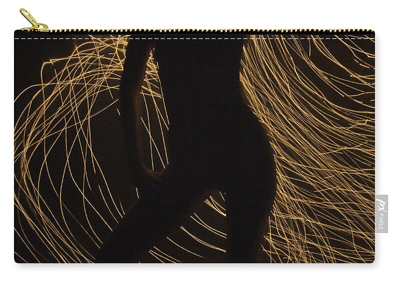 Nudes Zip Pouch featuring the photograph Nude Silhouette 1 by Timothy Hacker