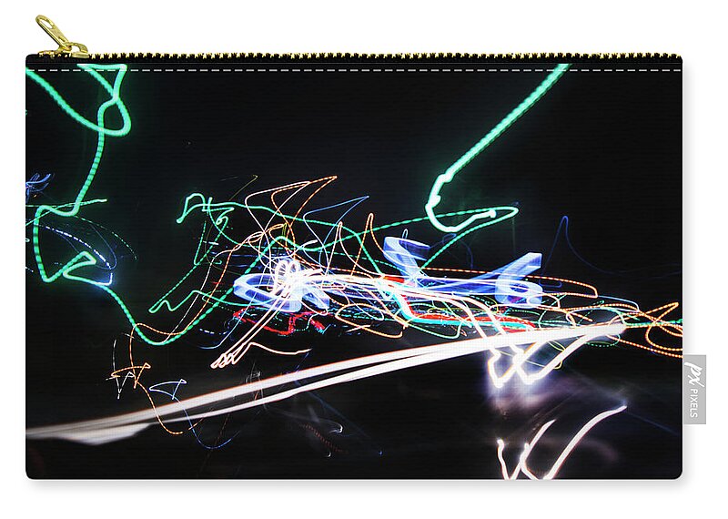 Abstract Zip Pouch featuring the photograph Numbers Gone Awry by Greg and Chrystal Mimbs
