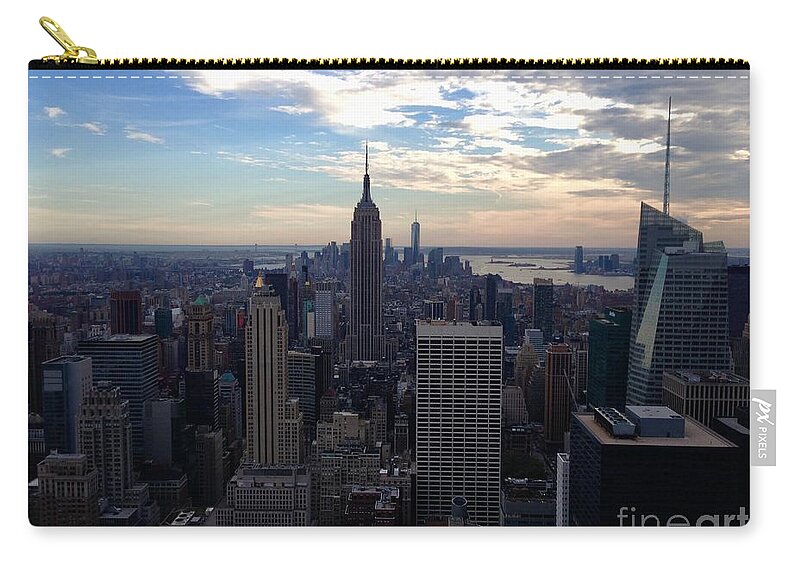 Nyc Zip Pouch featuring the photograph NYC by Dennis Richardson