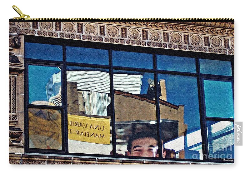 Window Zip Pouch featuring the photograph O Happy Day by Sarah Loft