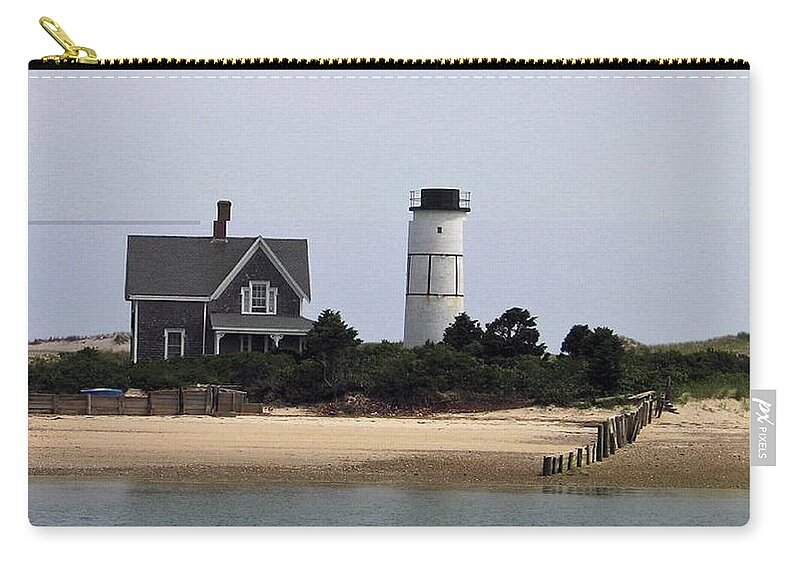 Ocean Zip Pouch featuring the photograph Ocean Cottage by Charles HALL