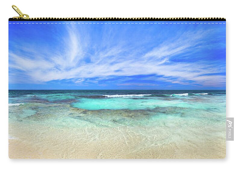 Mad About Wa Zip Pouch featuring the photograph Ocean Tranquility, Yanchep by Dave Catley