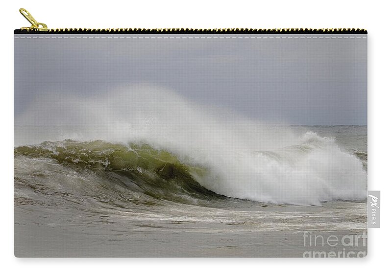 North Shore Zip Pouch featuring the photograph October Fury #2 by Sandra Updyke