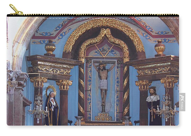 Church Zip Pouch featuring the photograph Of Faith Mexico by Cathy Anderson