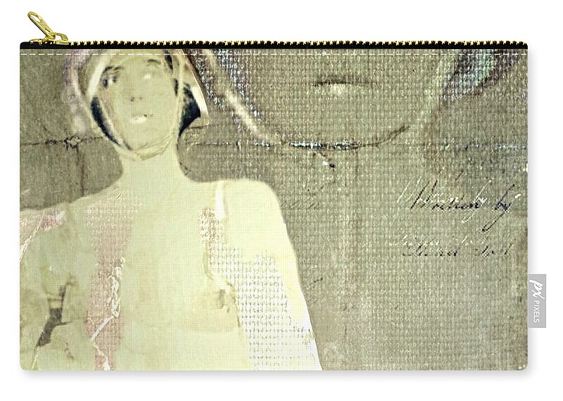Woman Zip Pouch featuring the digital art Of Two Minds or More by Delight Worthyn
